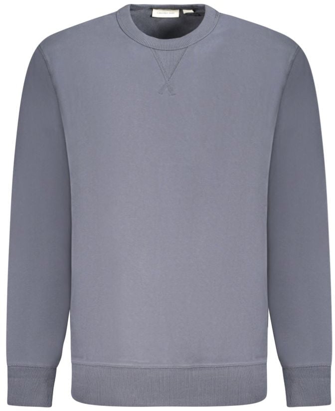 Calvin Klein Blue Cotton Men Sweater Blauw
