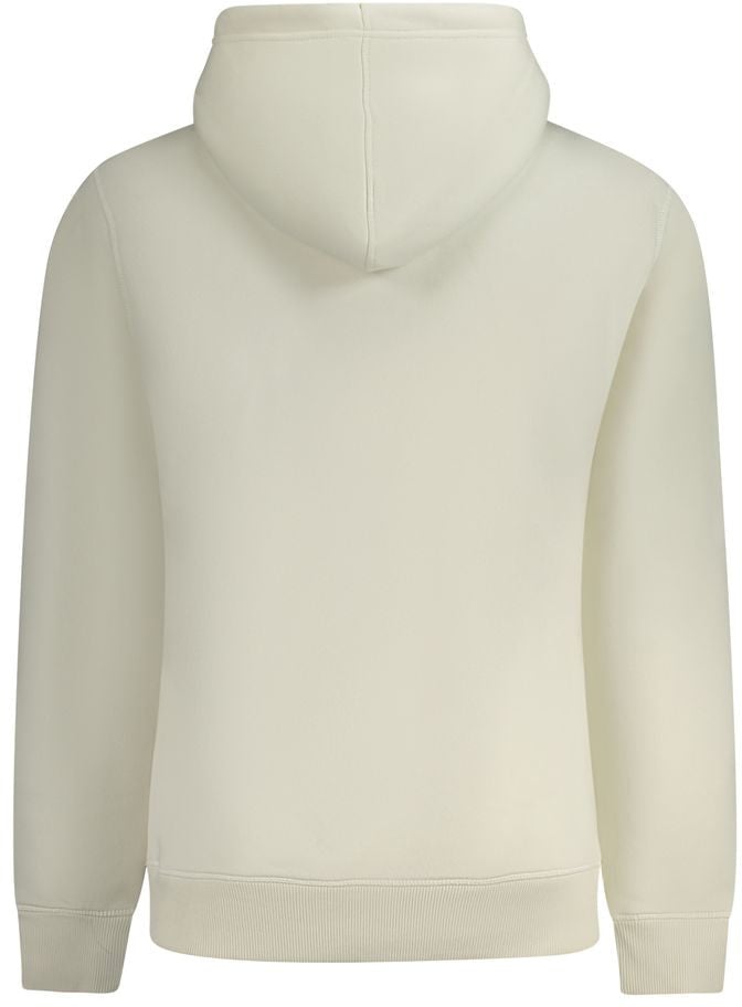 Calvin Klein White Cotton Men's Hoodie Wit