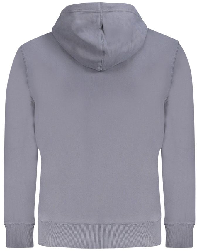Calvin Klein Blue Cotton Men's Hooded Sweatshirt Blauw
