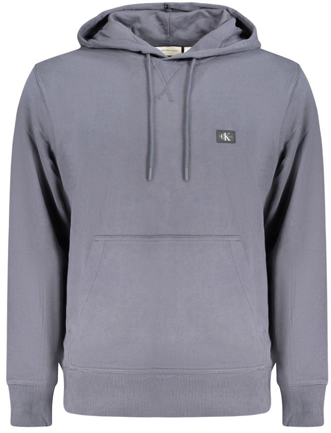 Calvin Klein Blue Cotton Men's Hooded Sweatshirt Blauw