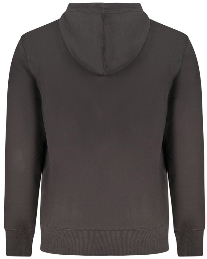 Calvin Klein Black Cotton Men's Hoodie Zwart