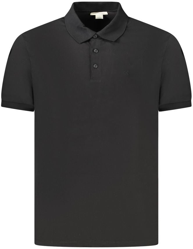 Calvin Klein Calvin Klein Black Cotton Men Polo Zwart