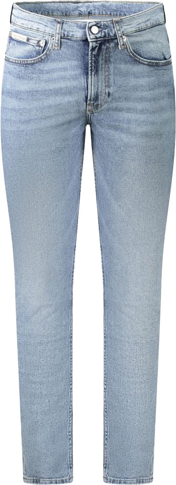 Calvin Klein Azzurro Cotton Mens Jeans Blauw