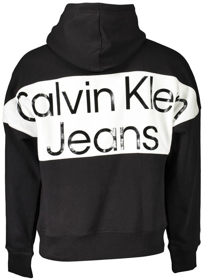 Calvin Klein Calvin Klein Black Cotton Men Sweatshirt Zwart