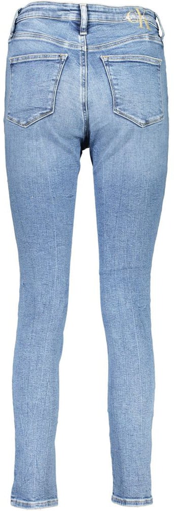 Calvin Klein Azzurro Cotton Women's Skinny Jean Blauw
