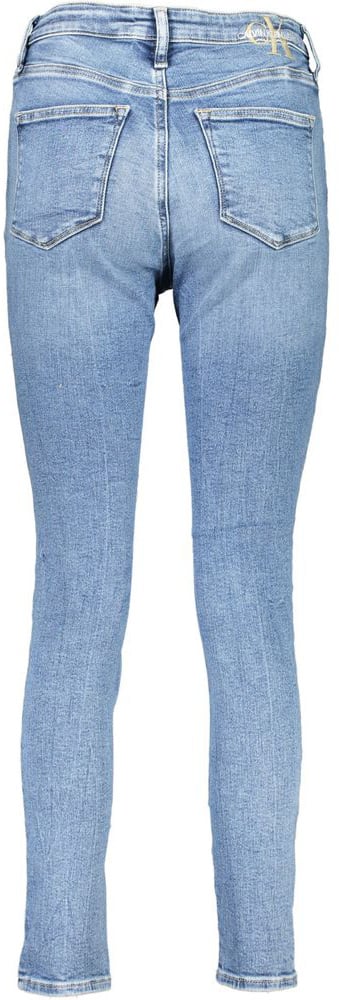 Calvin Klein Azzurro Cotton Women's Skinny Jean Blauw