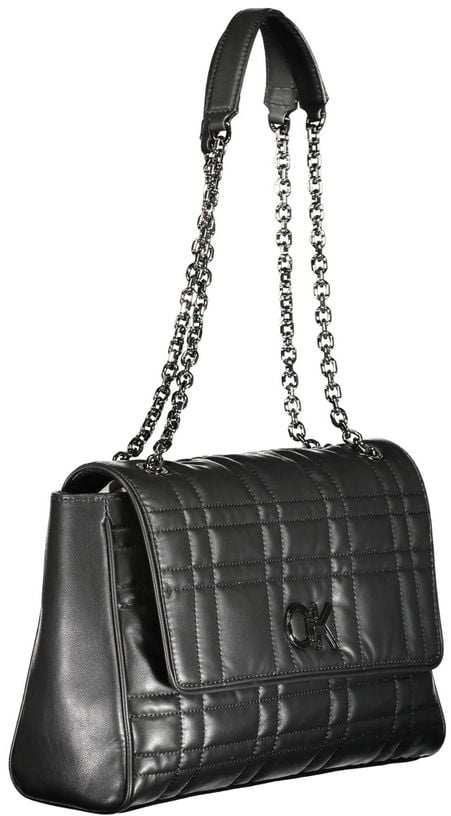 Calvin Klein Nero Polyester Womens Handbag Zwart