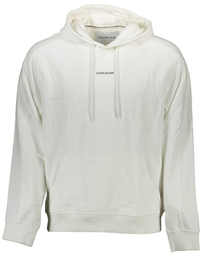 Calvin Klein White Cotton Men Sweater Wit