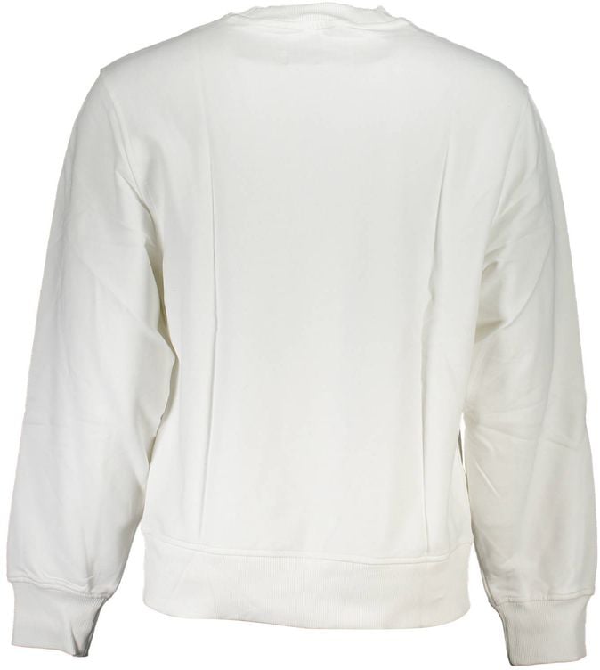 Calvin Klein White Cotton Men's Sweatshirt Wit