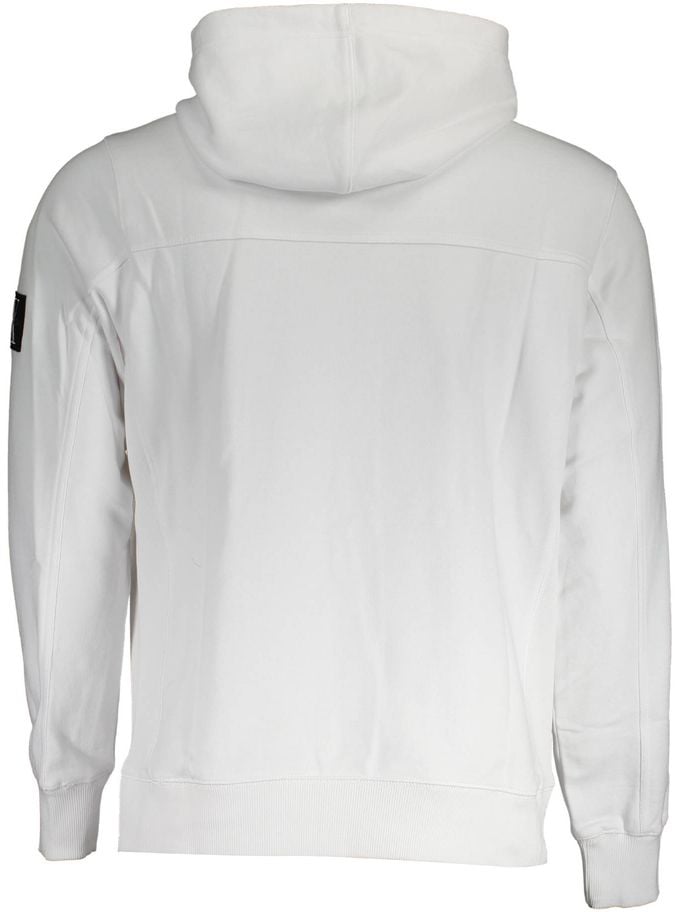 Calvin Klein Bianco Cotton Men Sweatshirt Wit