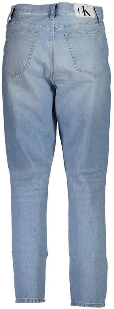 Calvin Klein Azzurro Cotton Woman Jeans Blauw