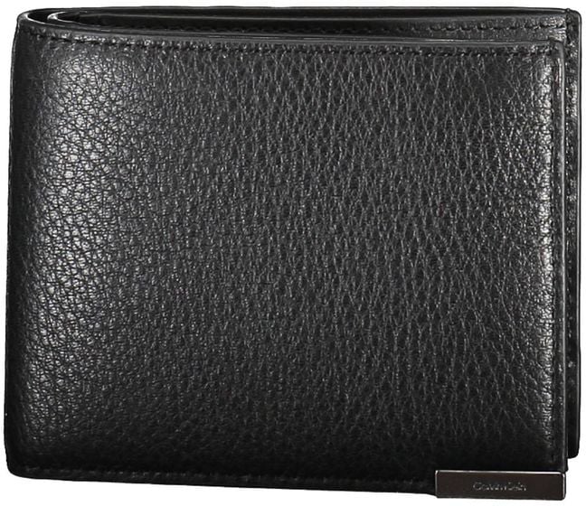 Calvin Klein Calvin Klein Nero Leather Men Wallet Zwart