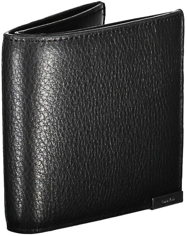 Calvin Klein Calvin Klein Nero Leather Men Wallet Zwart