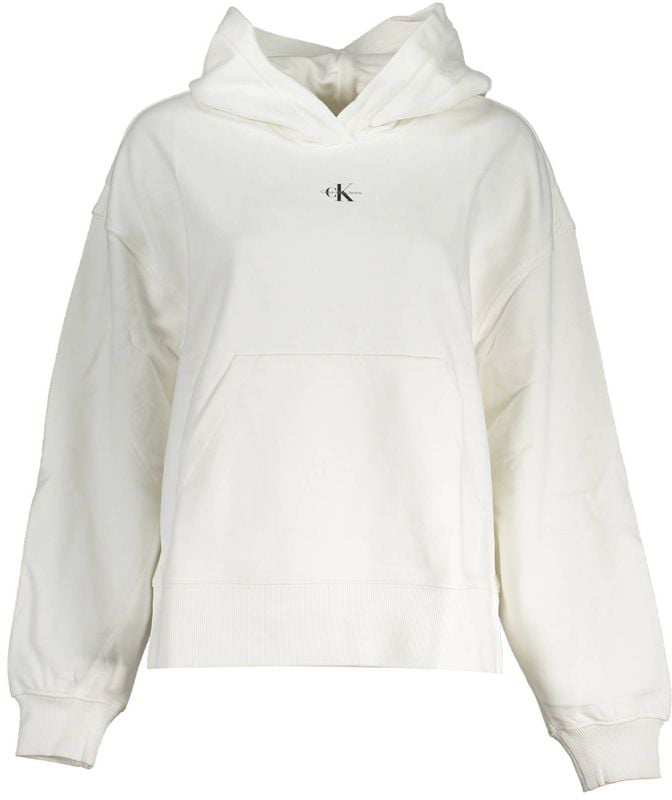 Calvin Klein White Cotton Women Sweater Blauw