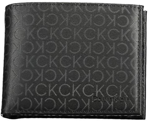 Calvin Klein Calvin Klein Nero Polyurethane Men Wallet Zwart