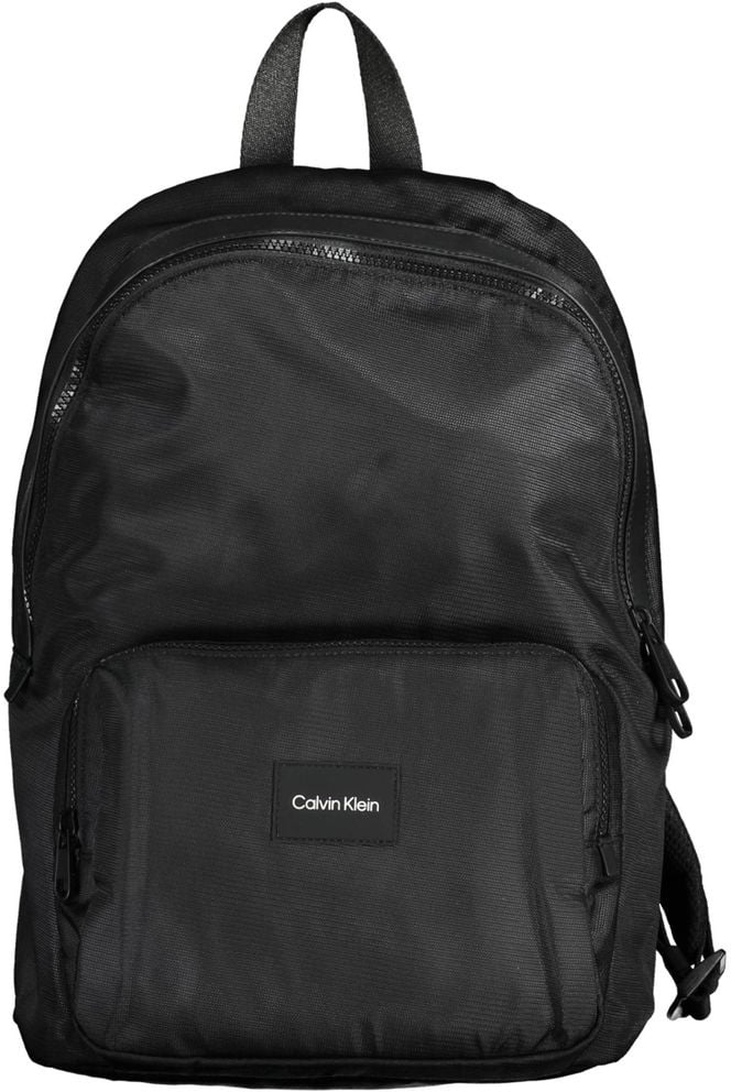 Calvin Klein Calvin Klein Black Polyester Men's Backpack Zwart