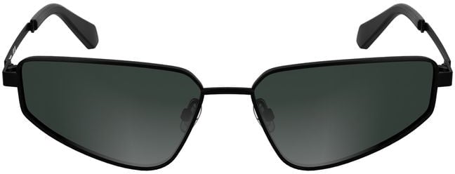 Calvin Klein Black Metal Women Sunglasses Zwart