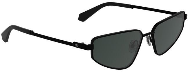Calvin Klein Black Metal Women Sunglasses Zwart