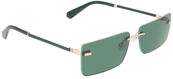 Calvin Klein Verde Metallo Women Sunglasses Groen