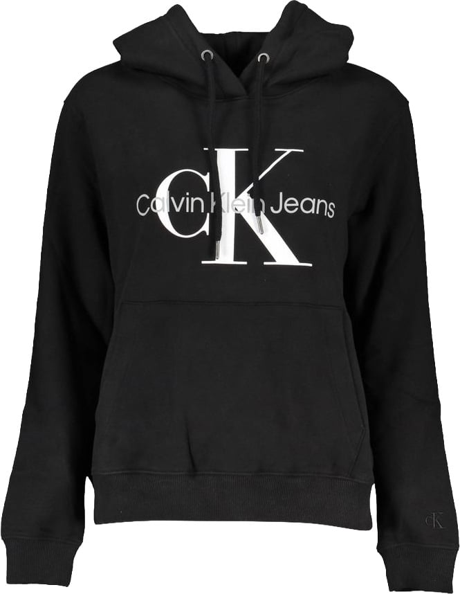 Calvin Klein Black Cotton Women Sweatshirt Wit