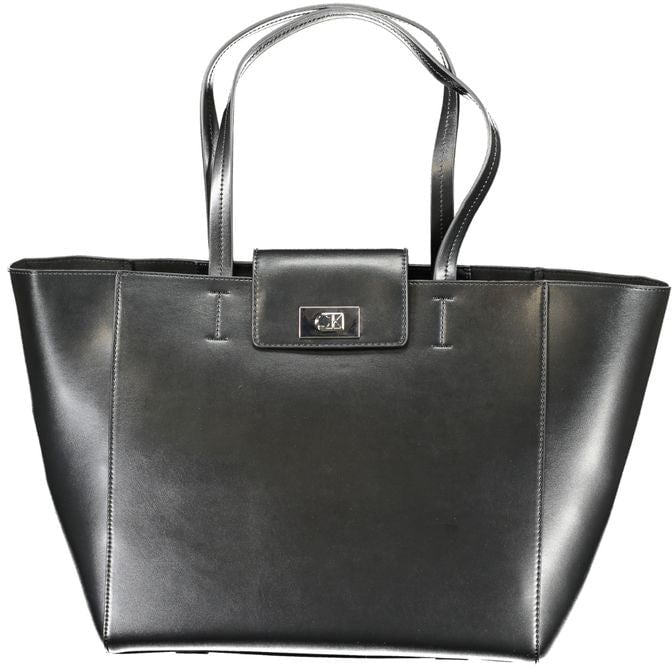 Calvin Klein Calvin Klein Black Recycled Polyester Women Handbag Zwart