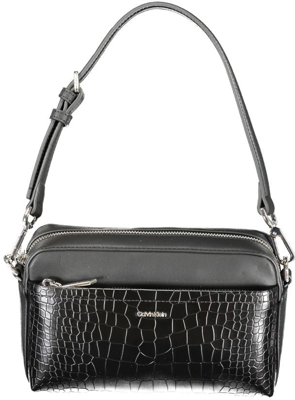 Calvin Klein Nero Poliuretano Donna Borsa Zwart