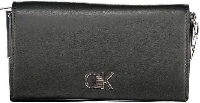 Calvin Klein Black Polyester Women Shoulder Bag Zwart
