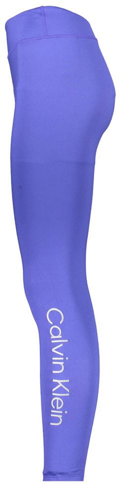 Calvin Klein Blu Poliestere Woman Legging Blauw