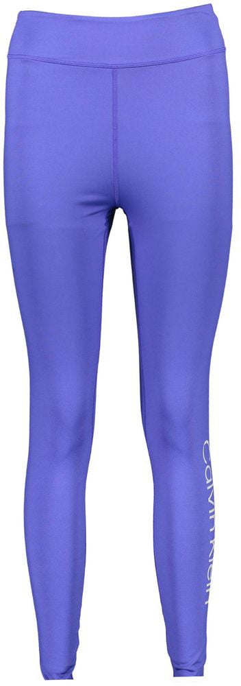 Calvin Klein Blu Poliestere Woman Legging Blauw