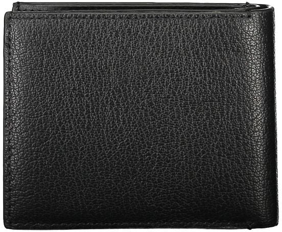 Calvin Klein Black Leather Men Wallet Zwart
