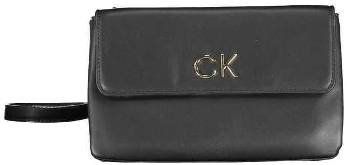 Calvin Klein Black Polyester Women Handbag Zwart
