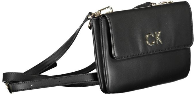 Calvin Klein Black Polyester Women Handbag Zwart