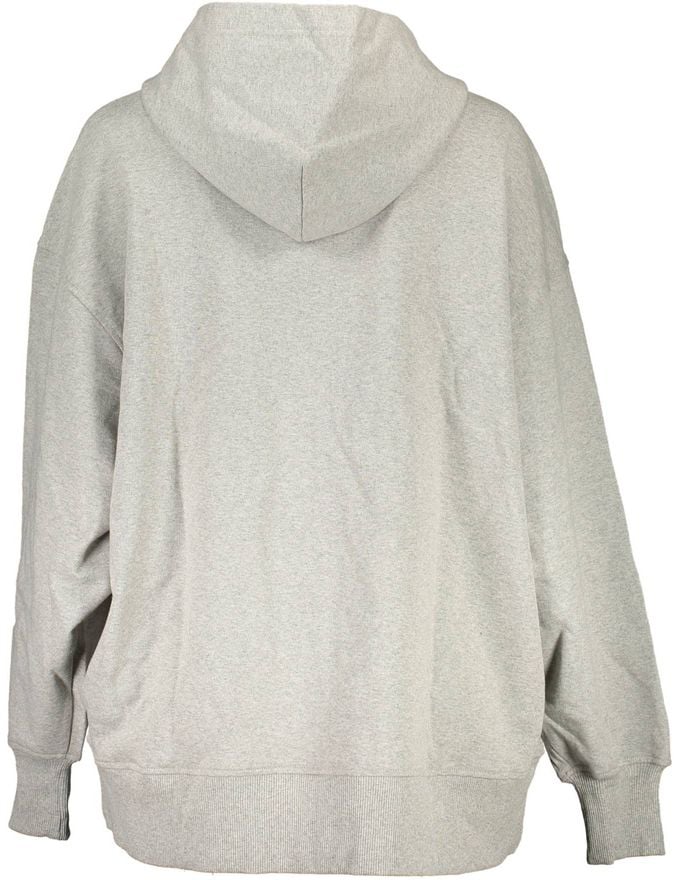 Calvin Klein Grigio Recycled Cotton Donna Felpa Grijs