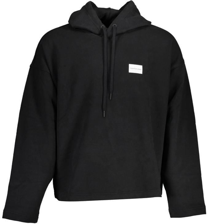 Calvin Klein Black Cotton Men Sweatshirt Zwart