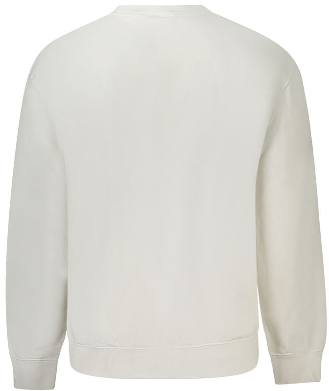 Calvin Klein White Cotton Men's Sweatshirt Wit