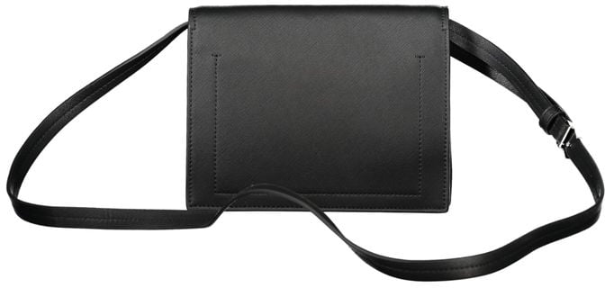 Calvin Klein Nero Poliuretano Woman Shoulder Bag Zwart