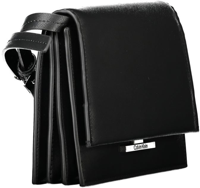 Calvin Klein Nero Poliuretano Woman Shoulder Bag Zwart