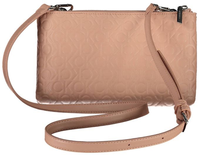 Calvin Klein Rosa Polyester Women Shoulder Bag Blauw