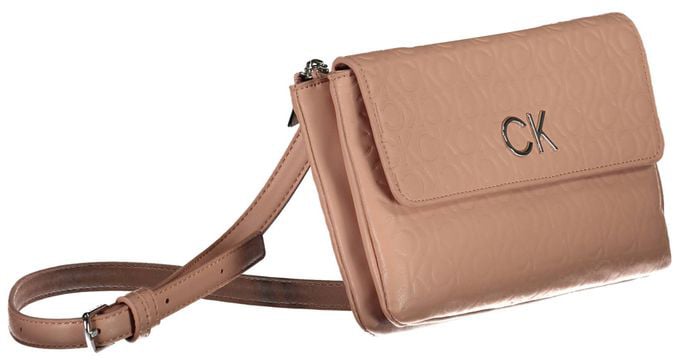 Calvin Klein Rosa Polyester Women Shoulder Bag Blauw