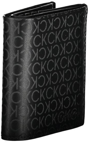 Calvin Klein Black Polyurethane Men Wallet Zwart