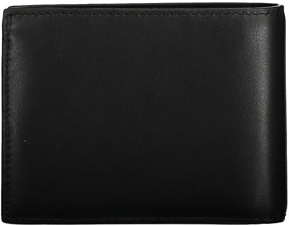 Calvin Klein Black Leather Men Wallet Zwart