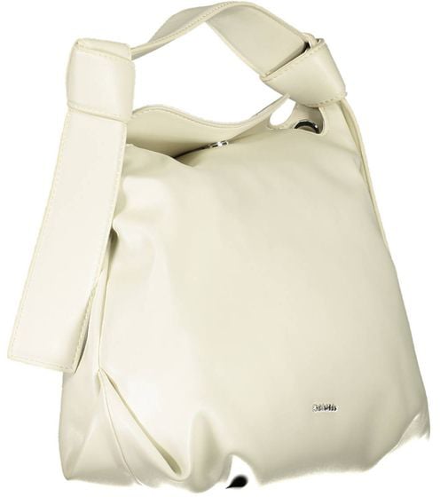 Calvin Klein Beige Polyester Women Handbag Zwart