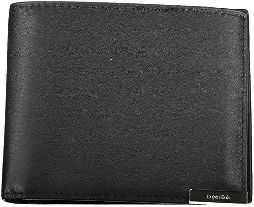 Calvin Klein Nero Poliuretano Uomo Wallet Zwart