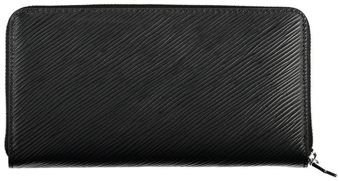 Calvin Klein Calvin Klein Black Polyurethane Women Wallet Zwart