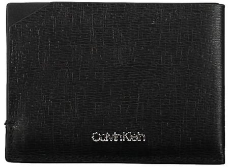 Calvin Klein Calvin Klein Black Leather Men Wallet Zwart