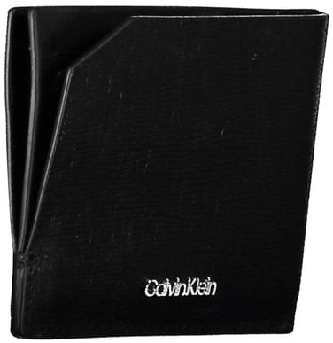 Calvin Klein Calvin Klein Black Leather Men Wallet Zwart
