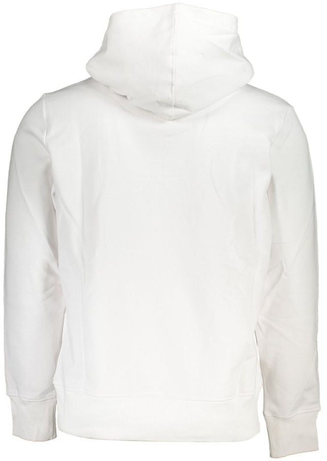 Calvin Klein Calvin Klein White Cotton Men Sweater with Hood Wit