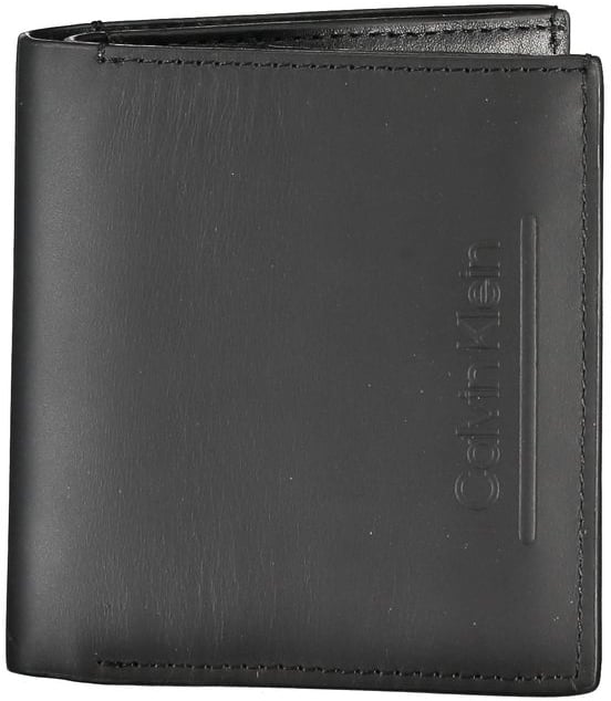 Calvin Klein Calvin Klein Black Leather Men Wallet Zwart