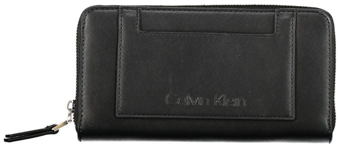 Calvin Klein Black Polyester Women Wallet Zwart