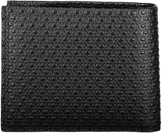 Calvin Klein Black Leather Men Wallet Zwart